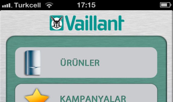 Vaillant Iphone ve Ipad için Özel İçerikli Bir Yazılım Hazırladı