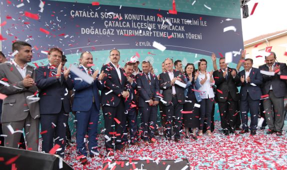 Çatalca'ya 202 kilometrelik doğalgaz yatırımı Çatalca'ya 202 kilometrelik doğalgaz yatırımı