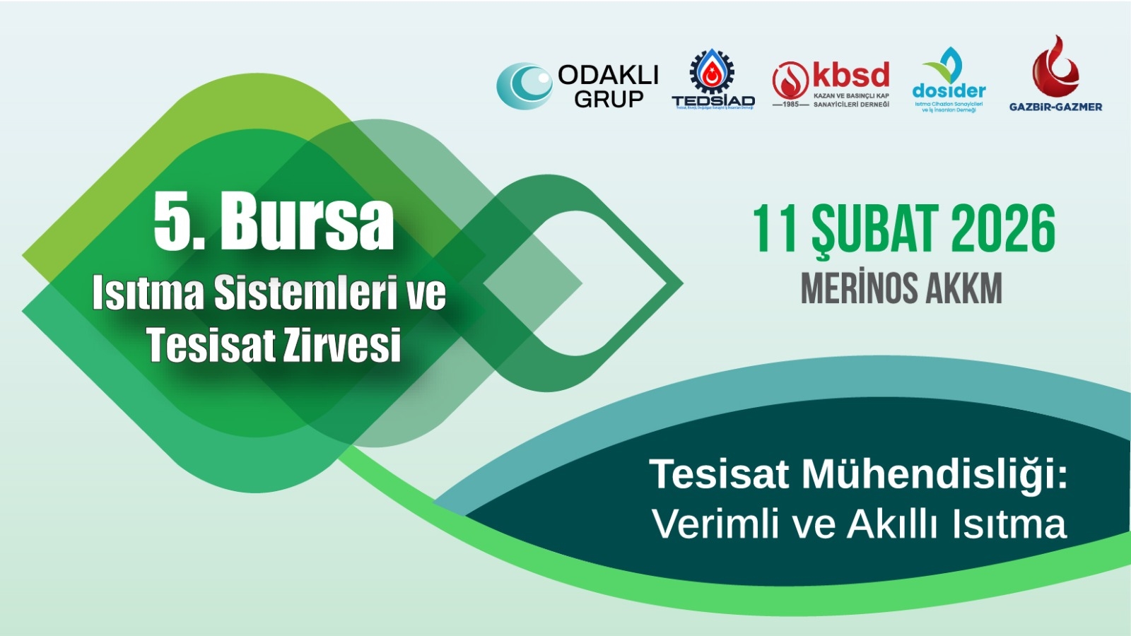 5. Bursa Isıtma Sistemleri ve Tesisat Zirvesi<br/>Sektörü Bursa'da Buluşturuyor