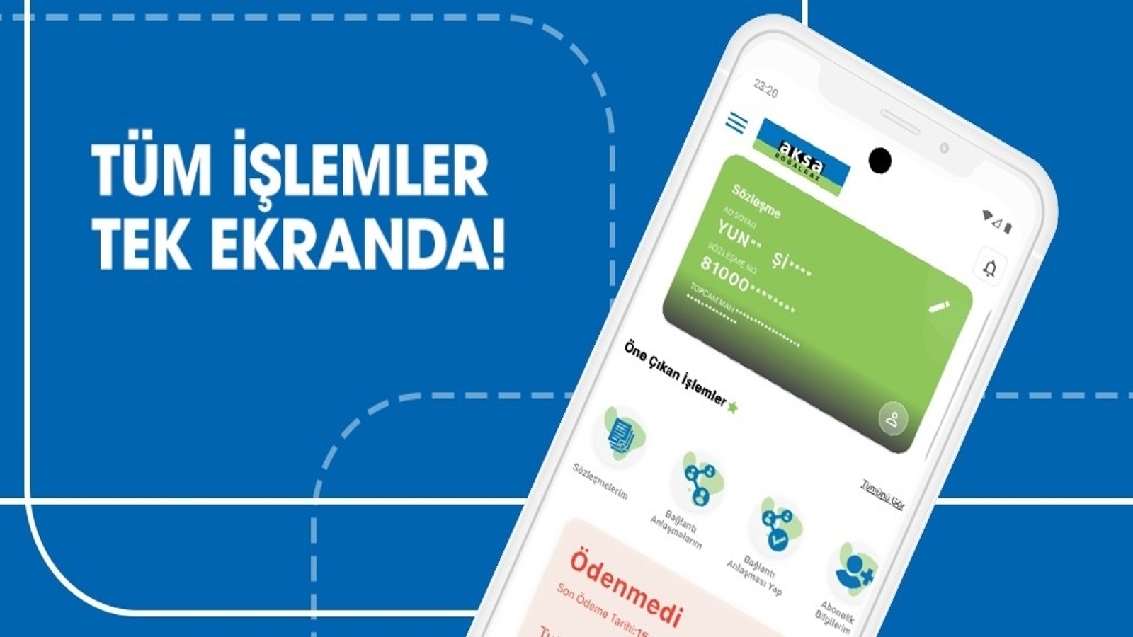 Aksa Doğalgaz Mobil, Uygulama Mağazalarında Yayınlandı: Tüm İşlemler Tek Ekranda Aksa Doğalgaz Mobil, Uygulama Mağazalarında Yayınlandı: Tüm İşlemler Tek Ekranda