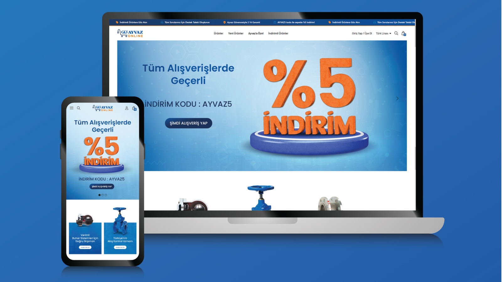 AyvazOnline E-Ticaret Sitesi Yeniledi