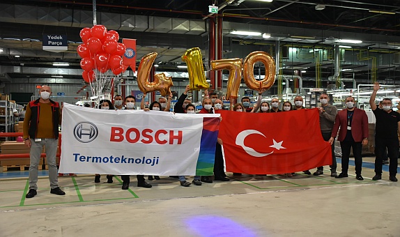 Bosch Termoteknik'ten Günlük Kombi Üretim Adedinde Rekor Bosch Termoteknik'ten Günlük Kombi Üretim Adedinde Rekor