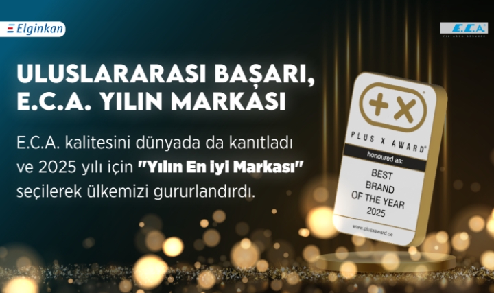 E.C.A.'nın Dünya Çapında Gururu 2025'te "Yılın En İyi Markası" Ödülü