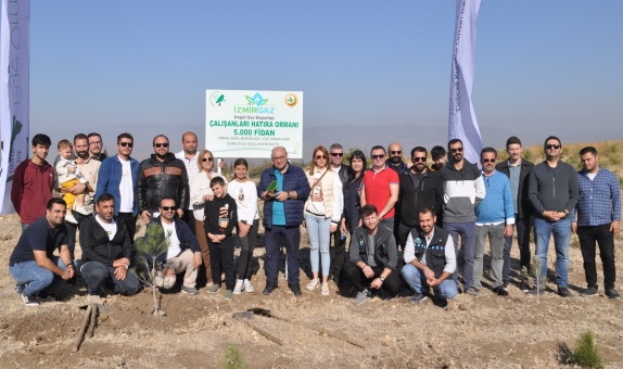 İzmir Doğalgaz Fidanları Toprakla Buluştu
