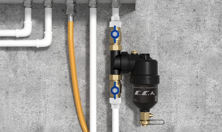 Kombi ve Isı Pompası Tesisatında Kullanılabilen E.C.A. Manyetik Filtre Pazara Sunuldu