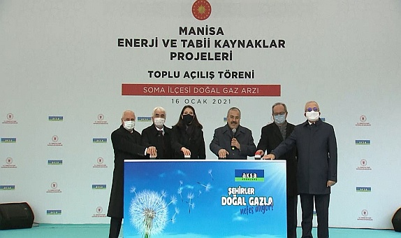 Soma ve Kırkağaç Doğal Gaza Kavuştu