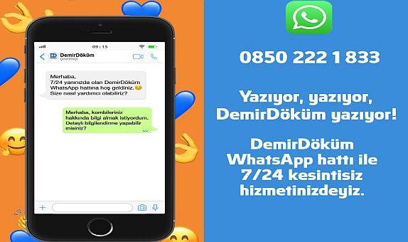 DemirDöküm Tüm Hizmetlerini Tek Tıkla Erişilebilir Hale Getirdi DemirDöküm Tüm Hizmetlerini Tek Tıkla Erişilebilir Hale Getirdi