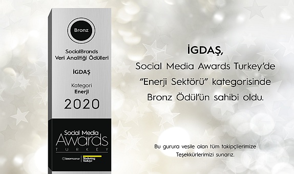İGDAŞ'a Social Media Awards Turkey'den Bronz Ödül! İGDAŞ'a Social Media Awards Turkey'den Bronz Ödül!